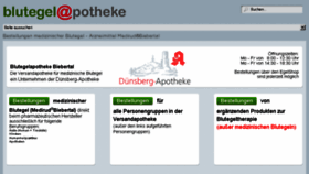 What Blutegelapotheke.de website looked like in 2018 (6 years ago)