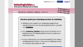 What Belastinghelden.nl website looked like in 2018 (6 years ago)