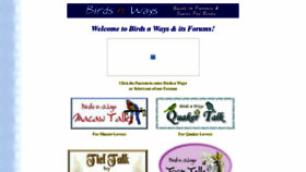What Birdsnways2.com website looked like in 2018 (5 years ago)