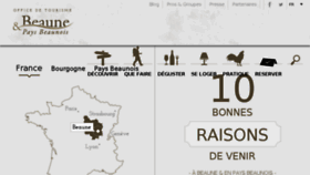 What Beaune-tourisme.fr website looked like in 2018 (6 years ago)