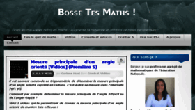 What Bossetesmaths.com website looked like in 2018 (5 years ago)