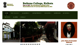 What Bethunecollege.ac.in website looked like in 2018 (6 years ago)