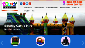 What Bouncycastles.org.uk website looked like in 2018 (6 years ago)