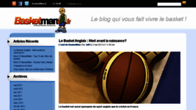 What Basketman.fr website looked like in 2018 (6 years ago)