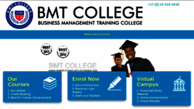 What Bmtcollege.edu.za website looked like in 2018 (6 years ago)