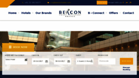 What Beaconhotels.com website looked like in 2018 (6 years ago)