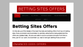 What Bettingsitesoffers.com website looked like in 2018 (6 years ago)