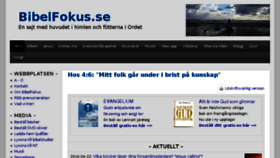What Bibelfokus.se website looked like in 2018 (6 years ago)