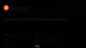 What Bitcoinference.com website looked like in 2018 (6 years ago)