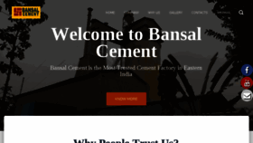 What Bansalcement.com website looked like in 2018 (6 years ago)