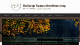 What Ballerupbegravelser.dk website looked like in 2018 (6 years ago)