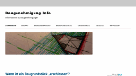 What Baugenehmigung-info.de website looked like in 2018 (6 years ago)