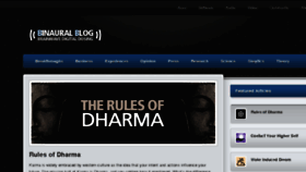 What Binauralblog.com website looked like in 2018 (5 years ago)