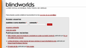 What Blindworlds.com website looked like in 2018 (6 years ago)