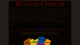 What Belgiancastles.be website looked like in 2018 (5 years ago)