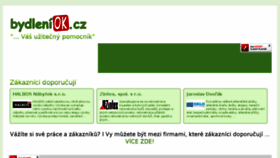 What Bydleniok.cz website looked like in 2018 (6 years ago)