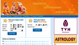What Babybirthstar.com website looked like in 2018 (6 years ago)