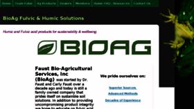 What Bioag.com website looked like in 2018 (5 years ago)