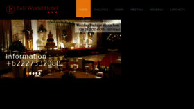 What Baliworldhotel.com website looked like in 2018 (6 years ago)