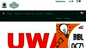 What Bibliotekakonstancin.pl website looked like in 2018 (5 years ago)