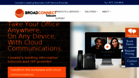 What Broadconnect.ca website looked like in 2018 (5 years ago)