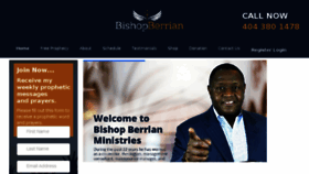 What Bishopberrian.com website looked like in 2018 (7 years ago)