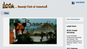 What Basenji.org website looked like in 2018 (5 years ago)