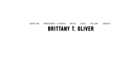 What Brittanytoliver.com website looked like in 2018 (7 years ago)
