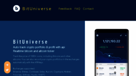 What Bituniverse.org website looked like in 2018 (6 years ago)