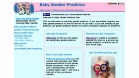 What Babygendertool.com website looked like in 2018 (6 years ago)