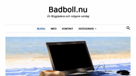 What Badboll.nu website looked like in 2018 (5 years ago)