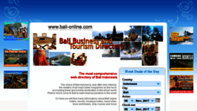 What Bali-online.com website looked like in 2018 (6 years ago)