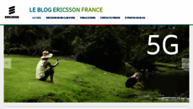 What Blog-ericssonfrance.com website looked like in 2018 (6 years ago)