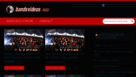 What Bandsvideos.com website looked like in 2018 (6 years ago)