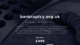 What Bankruptcy.org.uk website looked like in 2018 (7 years ago)