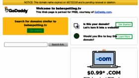 What Babespotting.tv website looked like in 2018 (5 years ago)