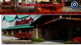 What Becklerscarpet.com website looked like in 2018 (5 years ago)
