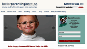 What Betterparentinginstitute.com website looked like in 2018 (6 years ago)