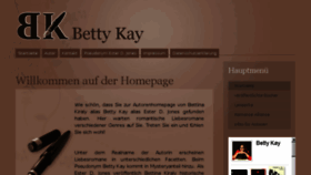 What Betty-kay.at website looked like in 2018 (6 years ago)