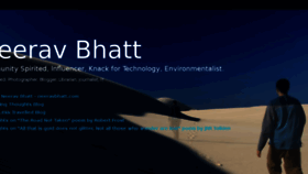What Bhatt.id.au website looked like in 2018 (6 years ago)