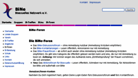 What Bine-forum.de website looked like in 2018 (6 years ago)