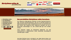 What Biorhythmus-online.de website looked like in 2018 (6 years ago)