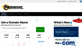 What Bizhostnet.com website looked like in 2018 (6 years ago)