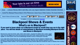 What Blackpoolevents.co.uk website looked like in 2018 (6 years ago)