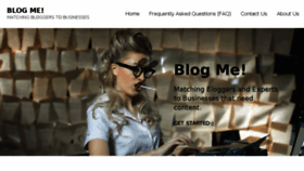 What Blogme.com website looked like in 2018 (6 years ago)