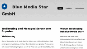 What Bluestarhosting.de website looked like in 2018 (6 years ago)