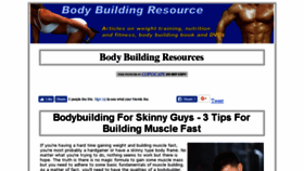 What Body-building-resource.com website looked like in 2018 (5 years ago)