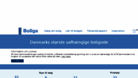 What Boliga.no website looked like in 2018 (6 years ago)