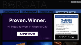 What Borgatajobs.com website looked like in 2018 (5 years ago)