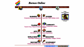 What Borneo-online.com.my website looked like in 2018 (7 years ago)
